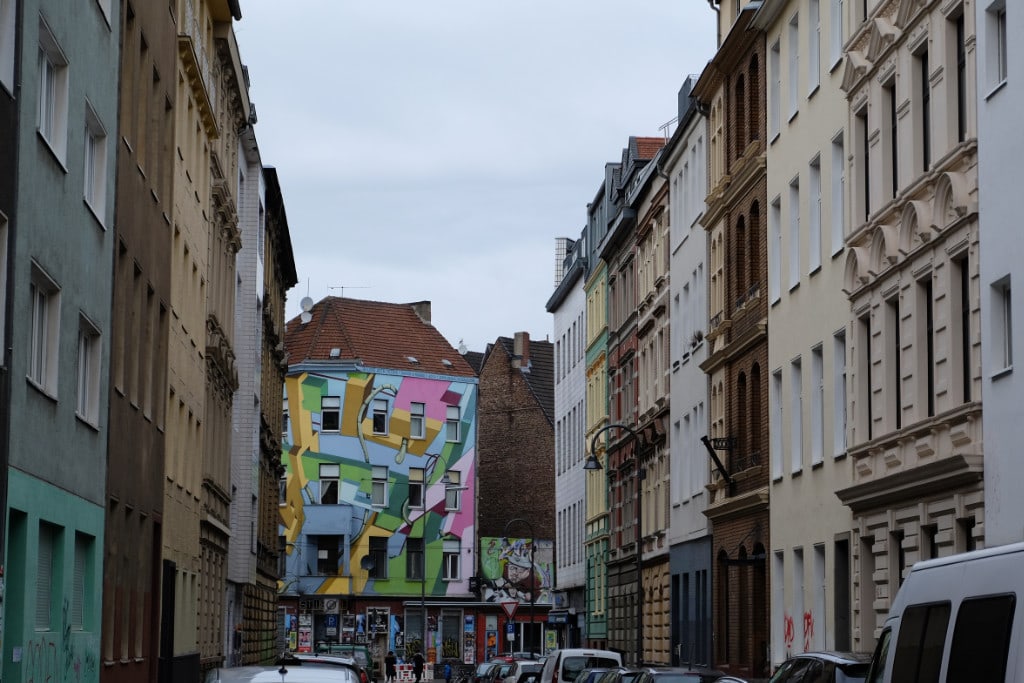 Streetart von Debug Visuals in der Hansemannstraße 14