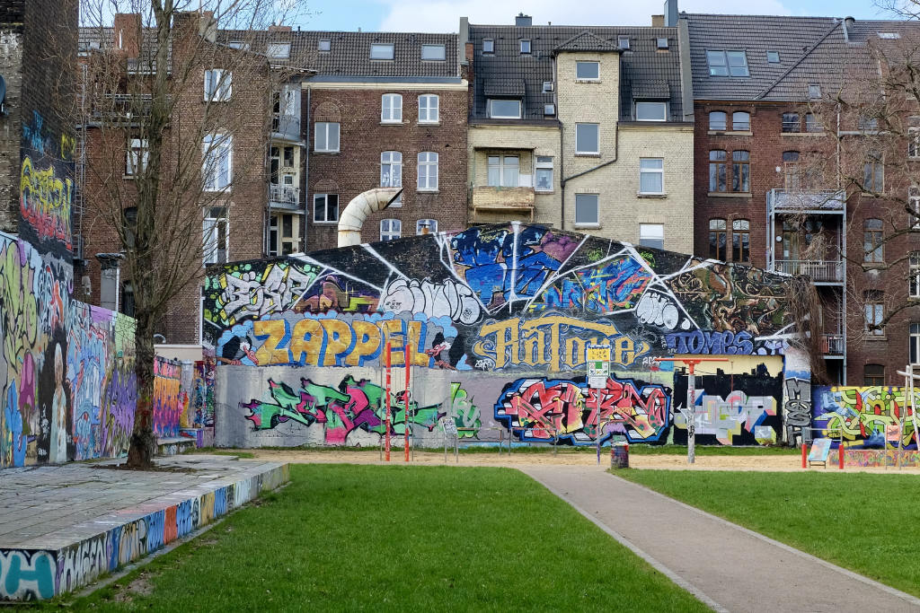 Wall of Fame in der Berliner Straße 77
