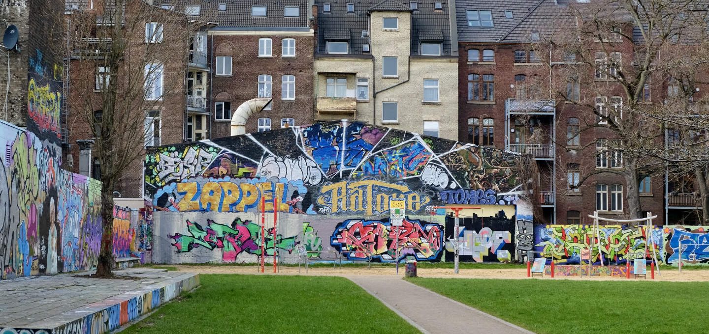 Die Wall of Fame in der Berliner Straße 77