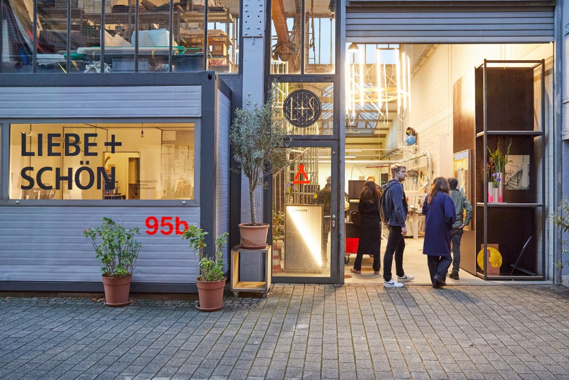 Entrance to Liebe + Schön studio at Machwerkhaus